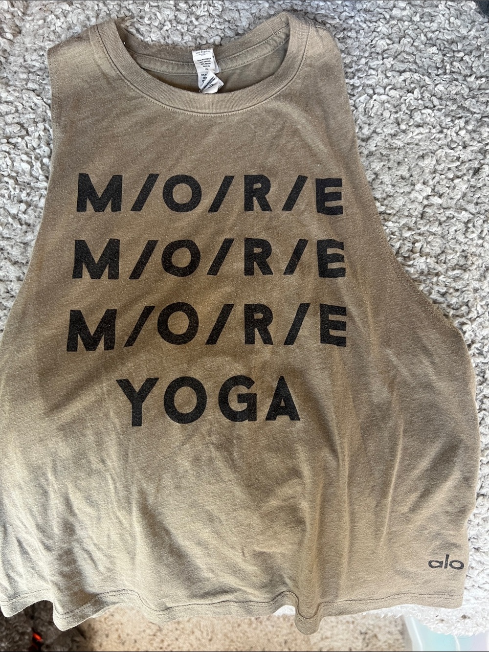 Alo cropped muscle tank